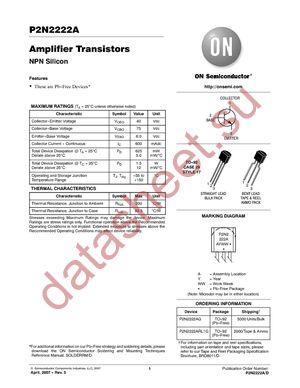 P2N2222ARL1G datasheet  